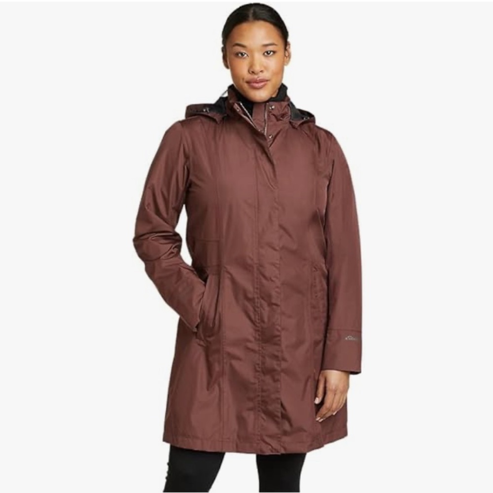 Eddie Bauer Women's Girl On The Go Trench Coat - Redwood